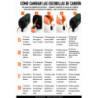 Guía de cambio: escobillas de carbon UNIVERSAL 6.3x7x15.5